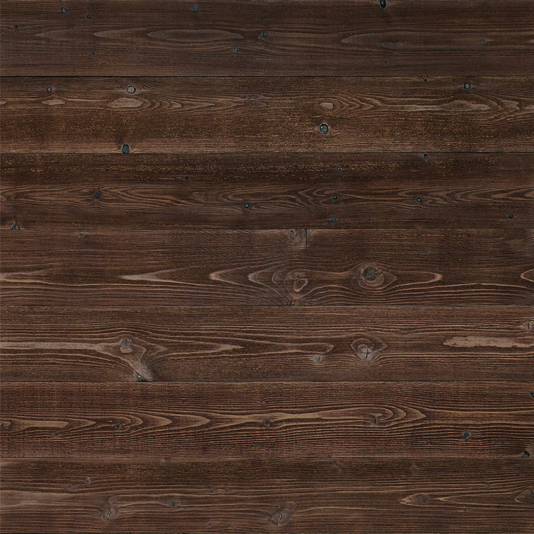 Porpora 5" x 45" Reclaimed Peel and Stick Solid Wood Wall Paneling in